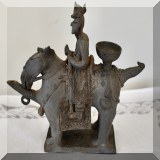 P32. Reproduction of Korean clay funerary vessel. One ear on horse broken. 7”h x 9”w - $95 